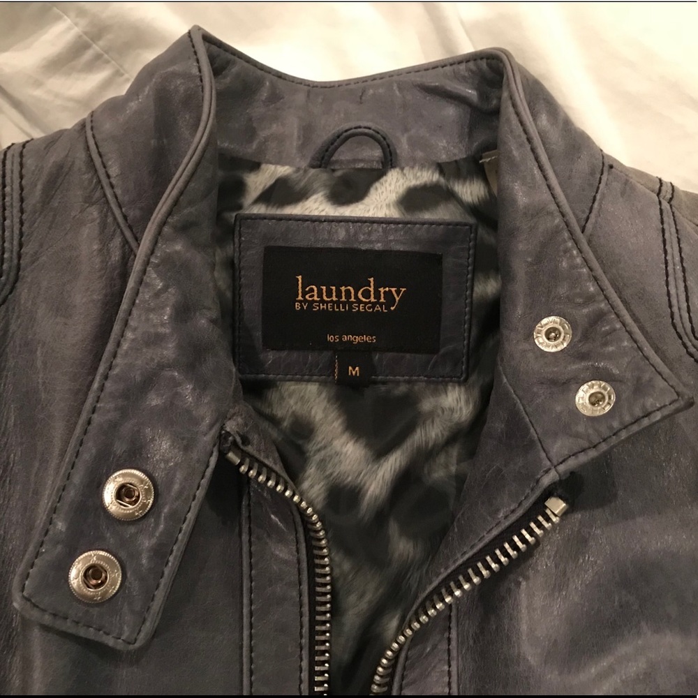 Leather moto jacket